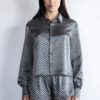 BLACK REPTILE 100% SILK PRINTED PAJAMA SET [ITALY]